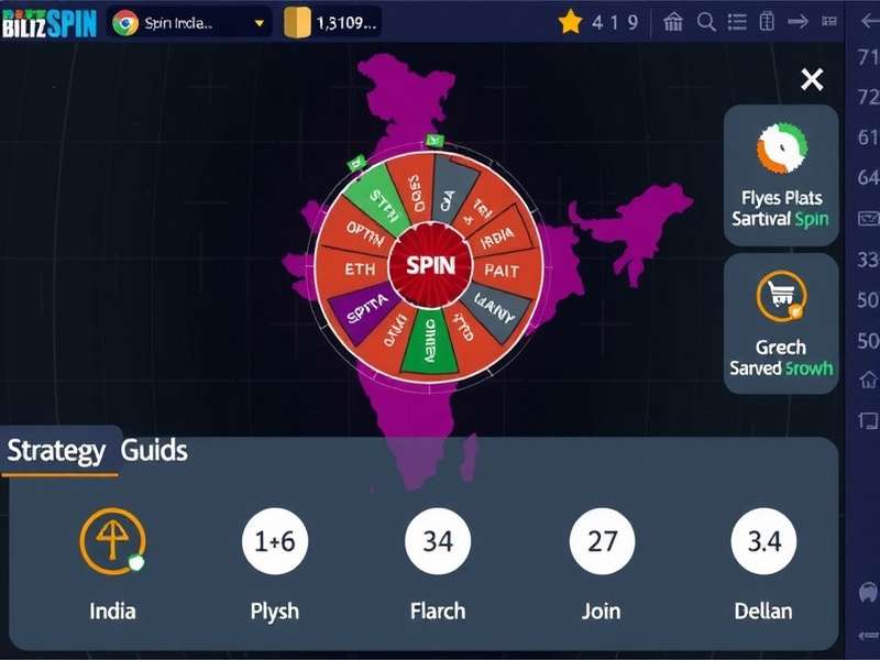 Blitz Spin India gameplay screenshot showing spin mechanics